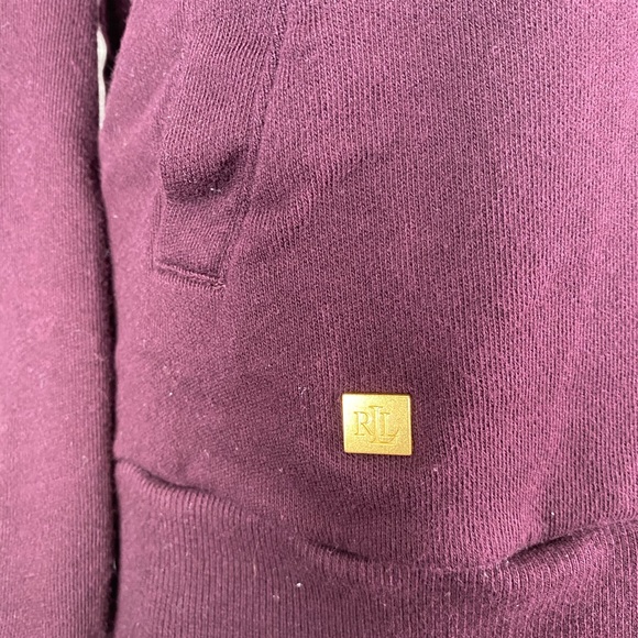 Lauren Ralph Lauren Purple Hoodie Sweatshirt size Large - Picture 12 of 12